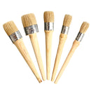 20/25/30/40/50mm Professional Chalk Paint Wax Brushes Painting Natural Bristles Cleaning Brush