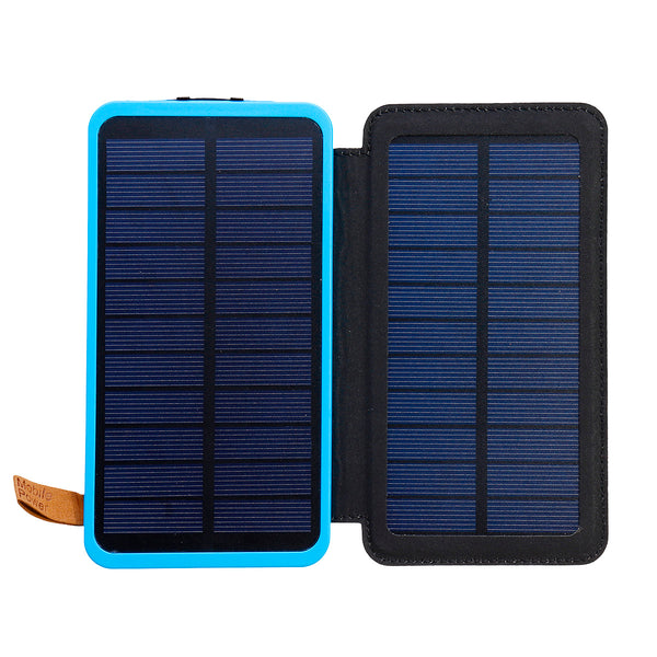 Solar Power Bank LED Lighting 20000mAh Solar Charger Dual USB Ports Foldable Solar Panels SOS Mode