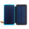 Solar Power Bank LED Lighting 20000mAh Solar Charger Dual USB Ports Foldable Solar Panels SOS Mode