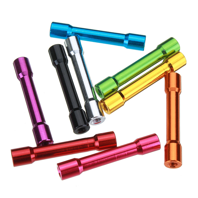Suleve M3AS13 10Pcs M3 35mm Aluminum Alloy Standoff Spacer Round Column MultiColor Smooth Surface