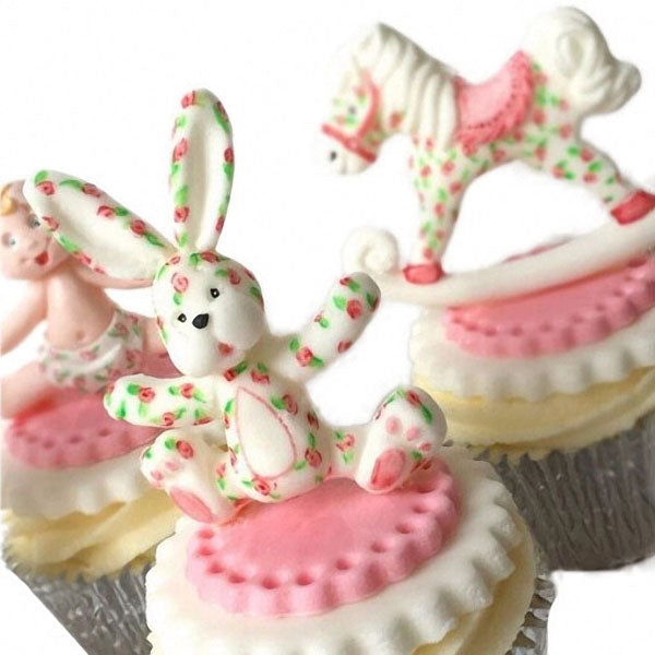3D RABBIT Easter Bunny Silicone Mould Fondant Cake Baking Molds M116  Kitchen Accessories