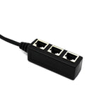 RJ45 Y Splitter Ethernet Cable Adapter 1 Male To 3 Female Port LAN Networking Cable