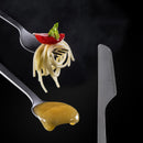 Naturehike NH19T011-D 3pcs/set Portable Tableware Titanium Alloy Picnic BBQ Fork Spoon Cutter With Carabiber