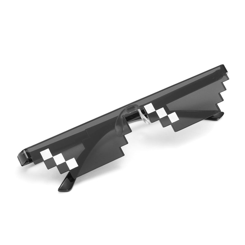 Thug Life Attitude Stylish Sunglasses Novelty MLG Pixelated Glass 6/8 Bit Pixel Unisex