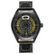 WEIDE UV1701 Unique Design Men Wrist Watch Leather Strap Casual Style Quartz Watch
