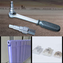 Drillpro 10-21mm Pumping Valve Removal Ratchet Wrench Water Drawing Valve Disassembly Wrench for Radiator Valve