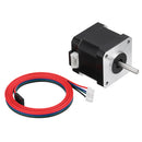 HANPOSE 17HS4401S-D150S Double Shaft 48mm Nema 17 Stepper Motor 42 Motor 42BYGH 1.6A 45N.cm 4-lead for CNC Laser 3D Printer
