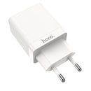 HOCO C51A Dual USB EU Plug Wall Smart USB Charger for Samsung Xiaomi Huawei