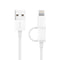 BULL GN-USJ810 2 in 1 2.1A Micro USB +Lightning forFast Charging Data Cable for iPhone