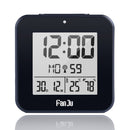 FanJu FJ3533 LCD Digital Alarm Clock Indoor Temperature Dual Alarm Snooze Backlight Function Date Display