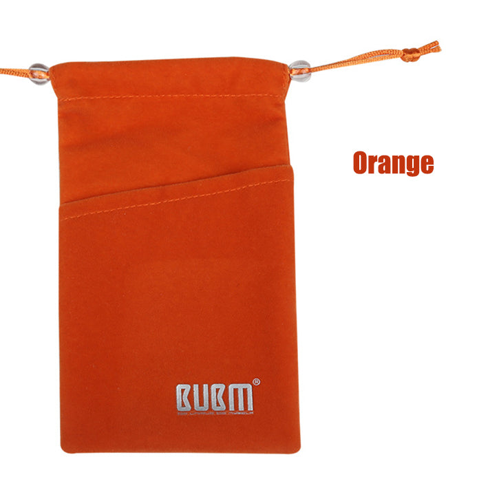 BUBM BM-DH006 Portable Drawstring Hard Carring Case Double Layers Travel Storage Bag