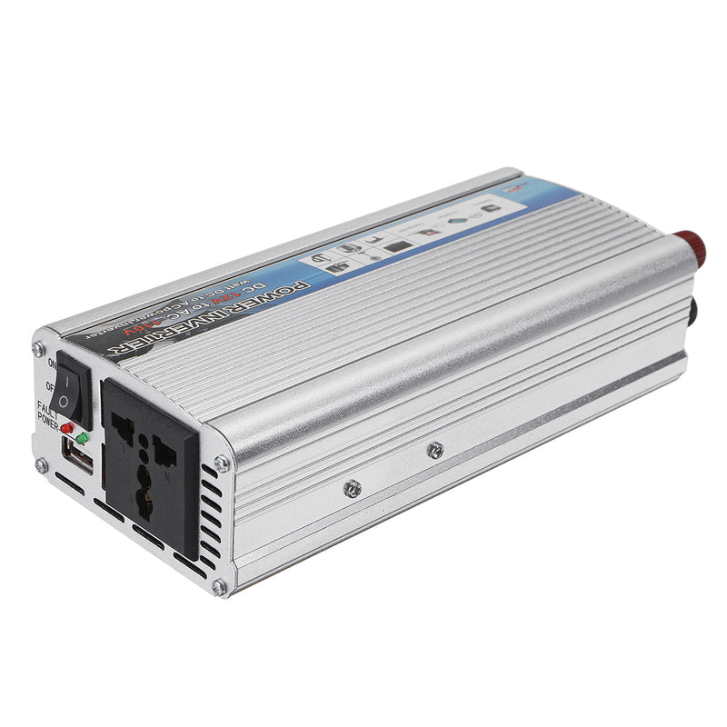 300W-1500W Power Inverter DC12V To AC110V Car Converter Modified Sine Wave USB Car Inverter
