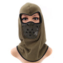 Winter Warm Riding fleece Balaclava Motorcycle Thicken Face Mask With Filter Layer Neck Protection