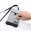 BUBM 4.7/6inch Phone Bag Velvet Soft Power Bank Storage Bag USB Cable Handbag Portable Travel