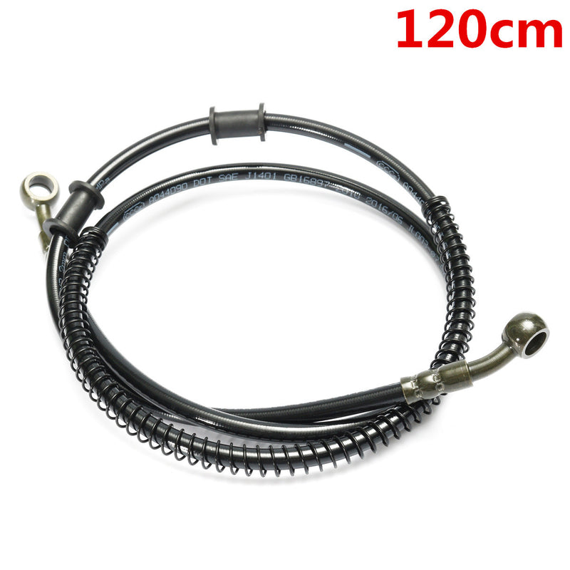 50cm - 190cm Motorcycle Braided Brake Clutch Oil Hose Line Pipe 10mm