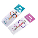 Eyebrow Scissors Cutting Grooming Stainless Steel Double-fold Eyelid Sticker Makeup Tool