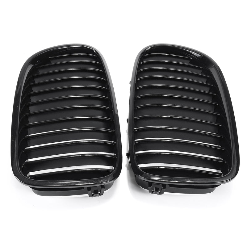 Gloss Black Front Grill Grille Kidney For BMW F18 F10 F11 5 Series 10-16