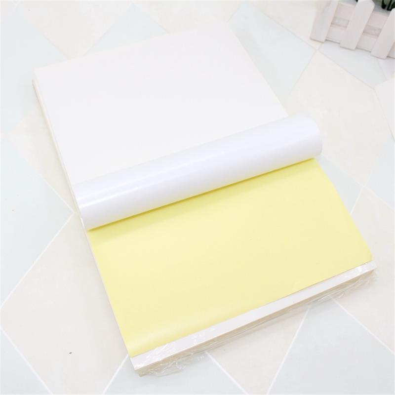 JS JS-A4P 100 Sheets/Lot A4 Adhesive Sticker Printing Paper A4 White Blank Sticker Paper Label Printer Paper