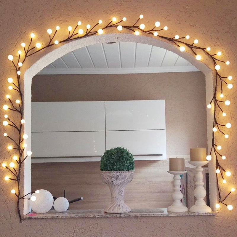 Tree Vine Lamp Copper Wire String Flexible LED Mains Socket Micro Silver Wire Copper Fairy String Light