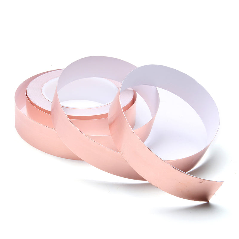25m Copper Foil Tape Single Side Conductive Adhesive EMI Sheilding Tape 30mm