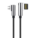 Bakeey 2.4A Reversible Double 90 Degree Micro USB Braided Fast Charging Data Cable For Phone Tablet