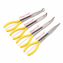 4Pcs 11 inch Extra Long Nose Pliers Straight Bent Mechanic Equipment Hand Tool Set