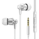 PTM D11 Super Bass Earphone Sport Noise Canceling Volume Control Headset Metal Headphone