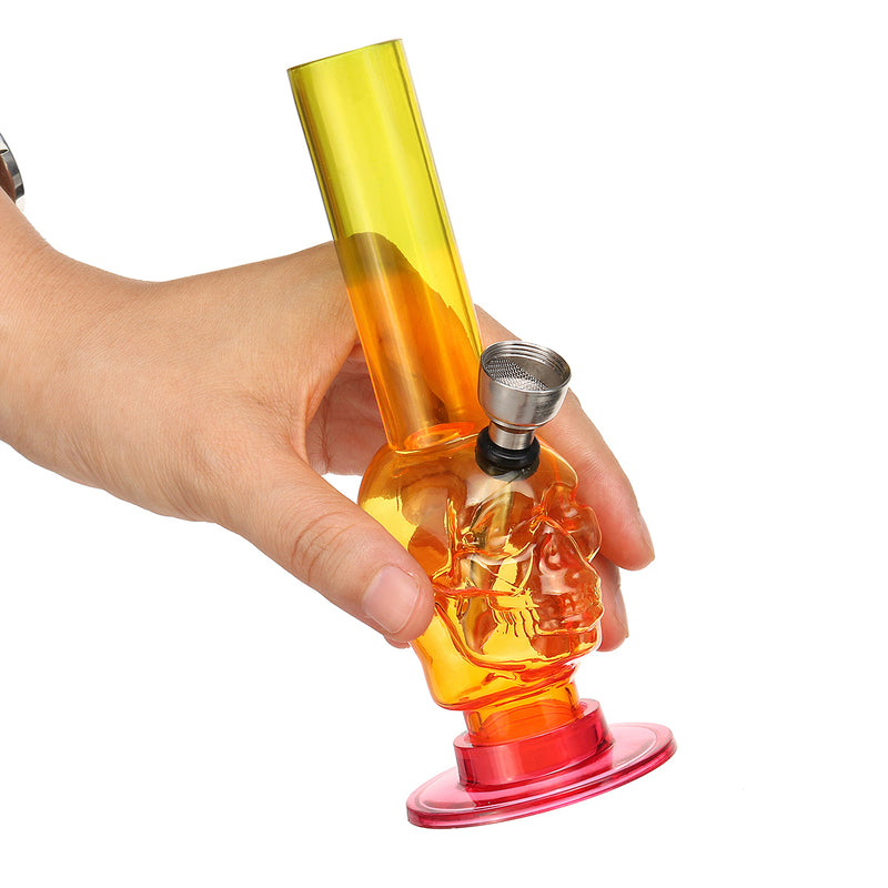 Acrylic Smoking Hoo kah Pipe Water Pipe Plastic Translucent 5.7inch Height