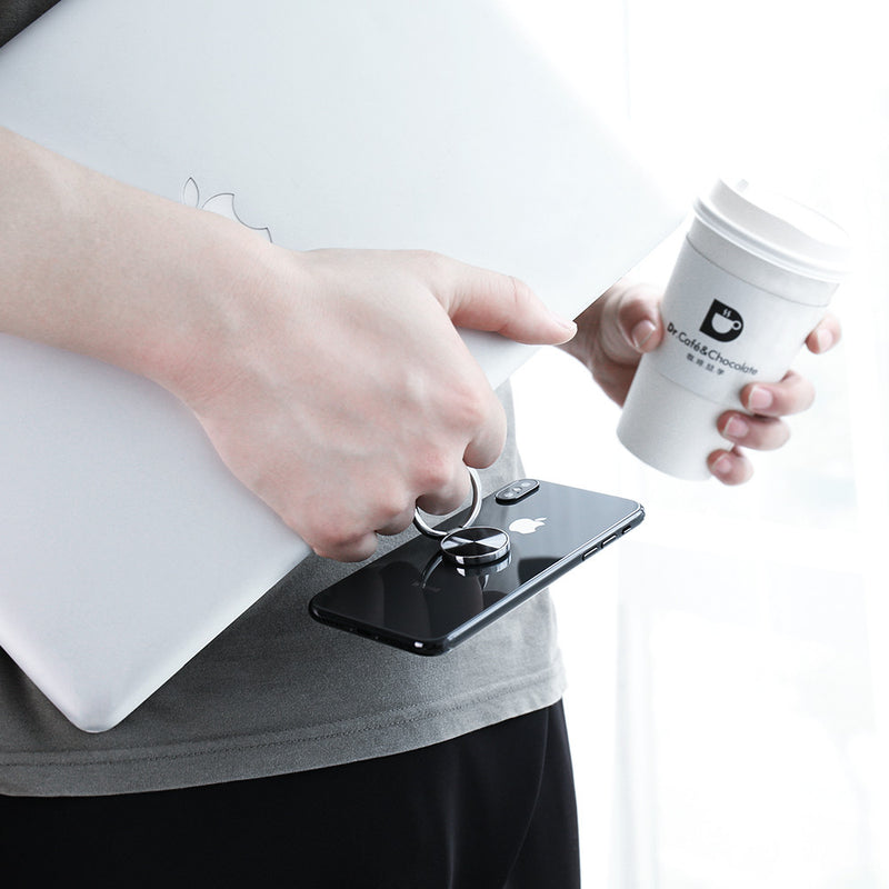 RAXFLY Metal 360 Degree Rotation Finger Ring Holder Desktop Bracket for iPhone Mobile Phone