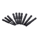 Drillpro 10Pcs 5/64-5/16 Hex Head Magnetic Screwdriver Bit Set 50mm Length Hex Screwdriver Bit