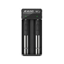 Xmund XD-MC2 3.7V-4.2V LED Power Indicator TC/CC/CV 3Modes USB Rechargeable 2Slots Lithium Battery Charger 18650/26650/21700 Battery Charger