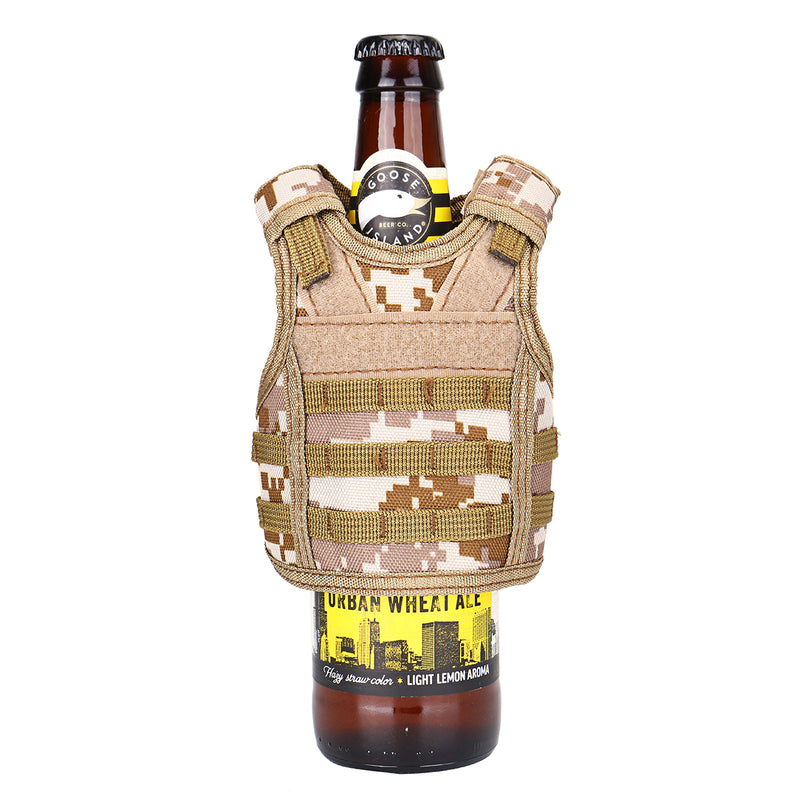 Adjustable Beer Bottle Vest Beverage Insulator Mini Cooler Tactical Cup Holder