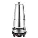 Espresso Moka Coffee Maker Pot Percolator Stainless Steel Electric Stove Electric Coffee Kettle