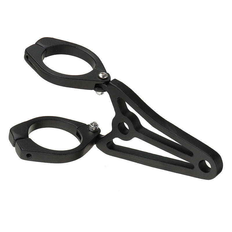 39mm-41mm Motorcycle Headlight Bracket Turn Signal Lights Holder Aluminum Black