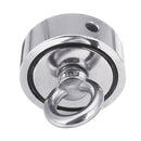 120KG Double Side Neodymium Recovery Magnet Hook Lifting Fishing Hunting Salvage Magnet