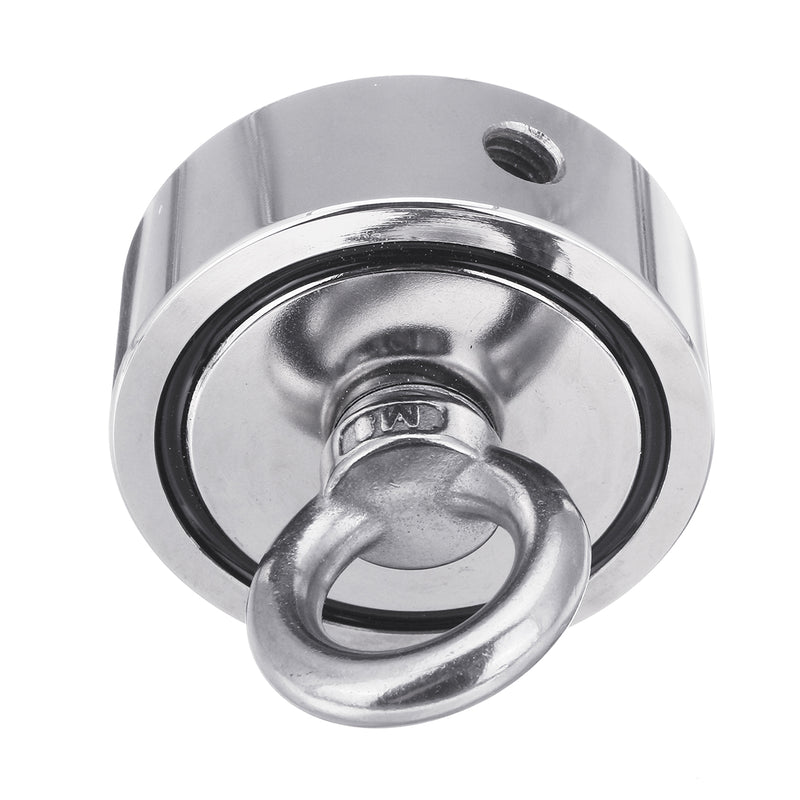 120KG Double Side Neodymium Recovery Magnet Hook Lifting Fishing Hunting Salvage Magnet