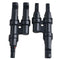 MC4 T-Type Three-Way Parallel Adapter Connector 2 IN1 Solar Photovoltaic Connector