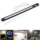 34cm DC5V 6W USB 24LED Rigid Strip Bar Light Magnet Stick-on Desk Table Reading Cabinet Lamp