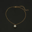 Trendy Multi-layer Anklet Moon Star Pearl Pendant Chain Anklet Bohemian Jewelry for Women