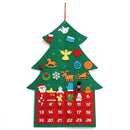Christmas Tree Advent Calendar Felt Fabric Countdown Xmas Display Decor Ornament
