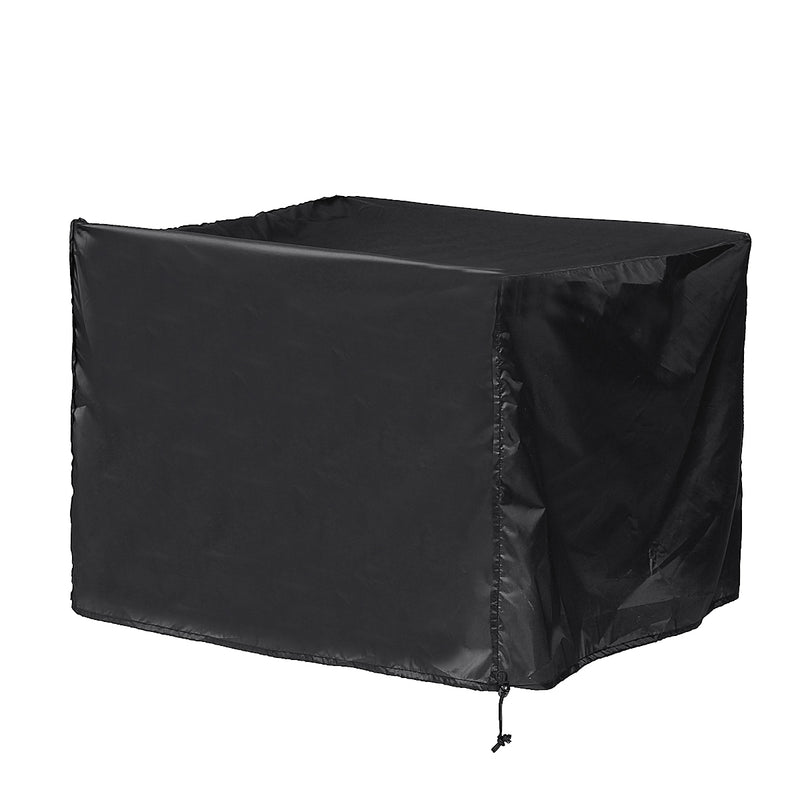 Square Black Fire Pit Cover Outdoor Garden Dustproof Waterproof Cover Garden Table Furniture Cover