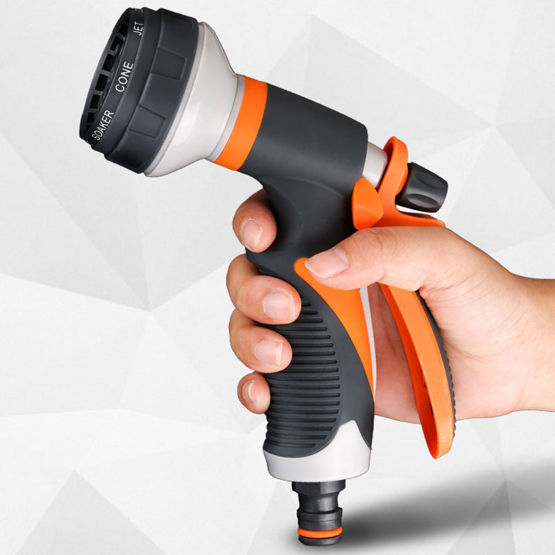 Garden Hose Nozzle 8 Spraying Way High Pressure Watering Sprayer Car Wash Handheld Shower Water Hose