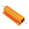 RX24 100W 1R 1RJ Metal Aluminum Case High Power Resistor Golden Metal Shell Case Heatsink Resistance Resistor