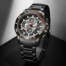 NAVIFORCE NF9174 Military Style Full Steel Men Wrist Watch Calendar Waterproof Quartz Watch