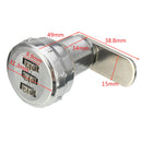 20/25/30mm Digital Code Combination Cam Lock Keyless Mail Box Cabinet RV Drawer Coded Lock