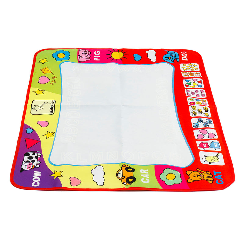 80x60cm Baby Kid Doodle Mat Magic Water Drawing Painting Writing Mat Pad Board Educational Toys Gift with 2 Pens