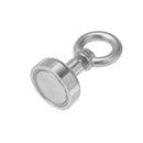 Effetool 20mm 9kg Neodymium Recovery Magnet Metal Detector Eyebolt Circular Ring Magnet