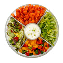MEIGAR Kitchen Vegetable Fruit Salad Bowl Food Snacks Storage Transparent Container