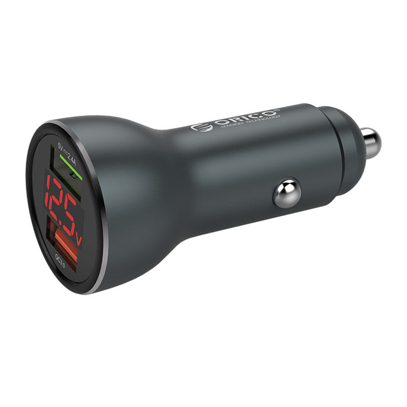 ORICO 30W Dual Ports QC3.0 LED Display Fast Charging USB Smart Car Charger For iPhone XS 11 Pro Huawei P30 Pro Mate 30 Xiaomi Mi9 9Pro