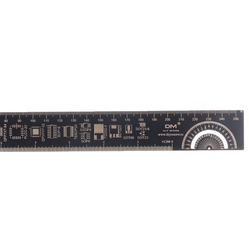 20/25cm PCB Ruler Measuring Tool Resistor Capacitor Chip IC Electronic Straight Scale Engineering Ruler